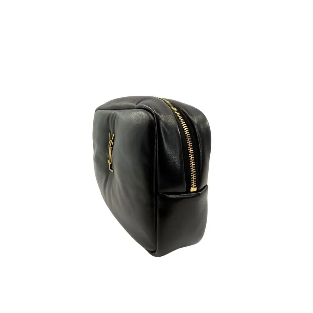 Saint Laurent Medium Leather Cosmetic Case